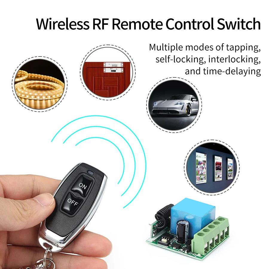 DC 12V 433Mhz รีโมทคอนโทรลไร้ส - 433Mhz Receiver Module บทวิจารณ์และราคา
