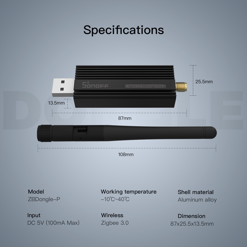 SONOFF ซิกบีเกตเวย์ 3.0 ZBDong - Zigbee Coordinator Stick บทวิจารณ์และราคา