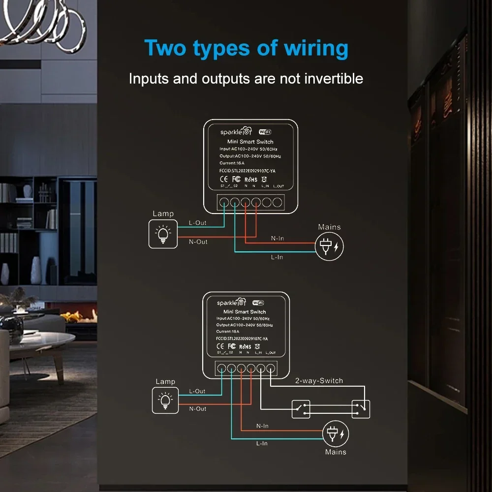 16A Matter WIFI สมาร์ทสวิทช์รี - Home Automation Tutorial บทวิจารณ์และราคา